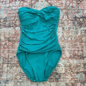 La Blanca Teal One Piece Swimsuit